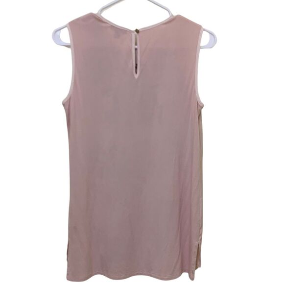 Vince Camuto Floral Print Blush Pink Sleeveless Top for Women Size XS - Picture 6 of 11